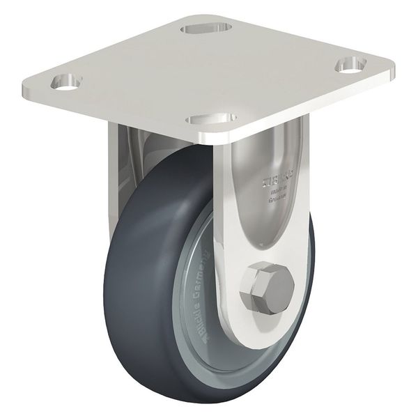 Rigid Plate Caster, TPR, 4