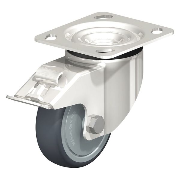 Swivel Plate Caster, TPR, 4