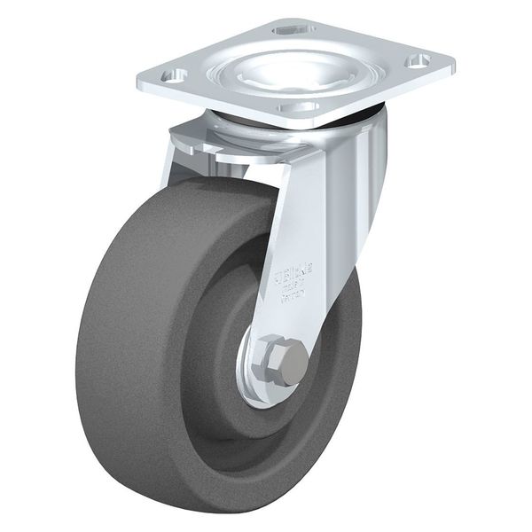 Swivel Plate Caster, Gry Nyln, 6