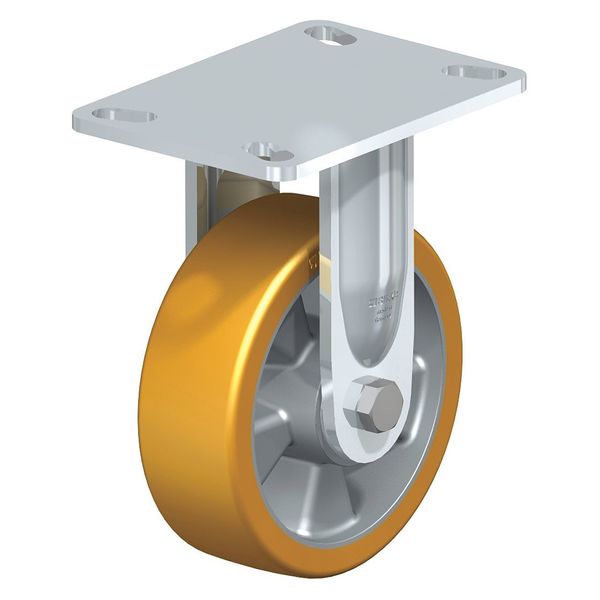 Rigid Plate Caster, PU, 6
