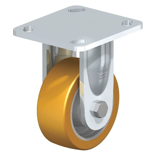 Rigid Plate Caster, PU, 4