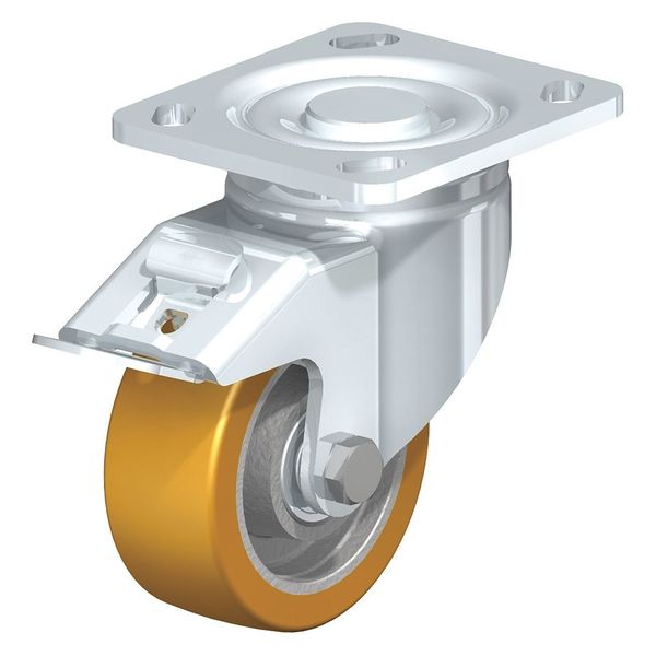 Swivel Plate Caster, PU, 4