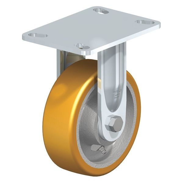 Rigid Plate Caster, PU, 6