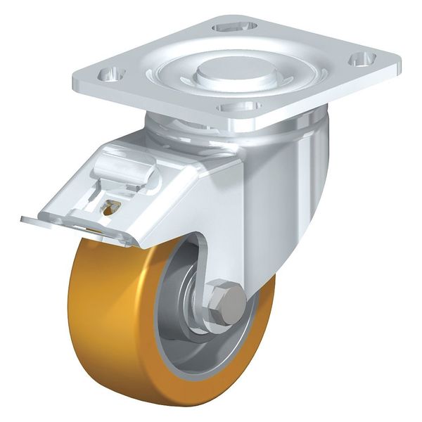 Swivel Plate Caster, PU, 4