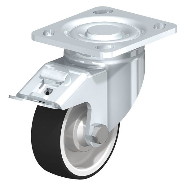 Swivel Plate Caster, PU, 4
