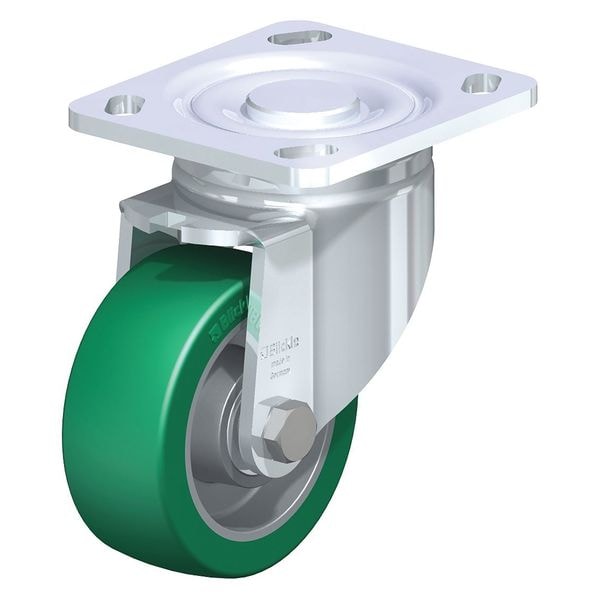 Swivel Plate Caster, PU, 4