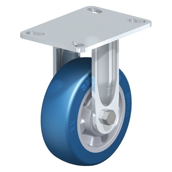 Rigid Plate Caster, PU, 6