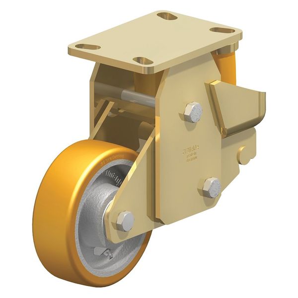 Rigid Plate Caster, PU, 8