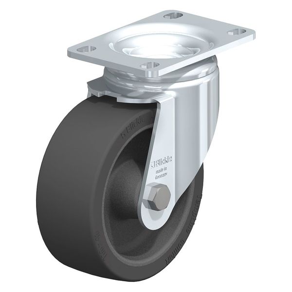 Swivel Plate Caster, Silicone, 4