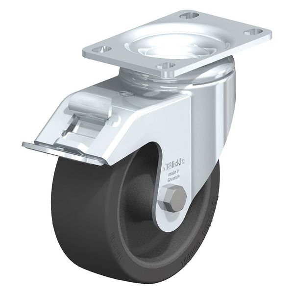 Swivel Plate Caster, Silicone, 5