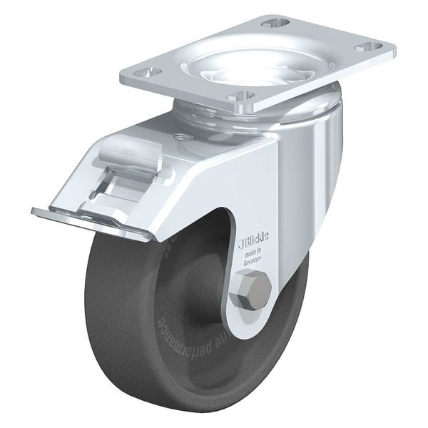 Swivel Plate Caster, Glass Nylon, 5