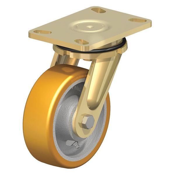Swivel Plate Caster, PU, 6