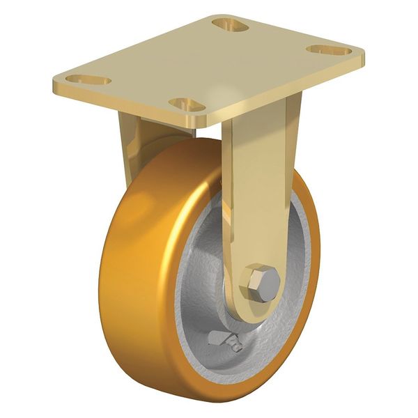 Rigid Plate Caster, PU, 8
