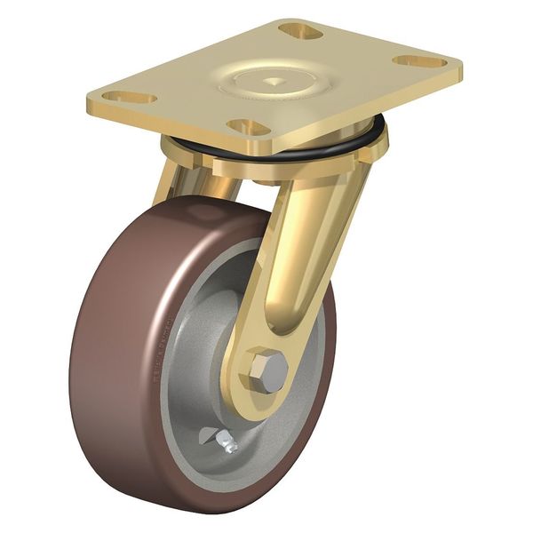Swivel Plate Caster, PU, 8