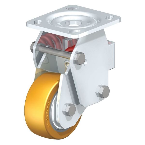 Rigid Plate Caster, PU, 5