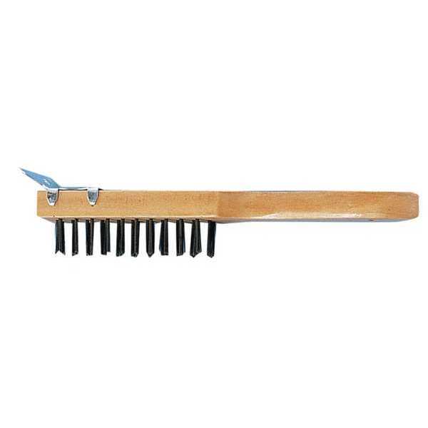 Wire Brush w/ Scrapr, Shoe Hndl, 4x1, PK12