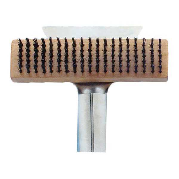 Butcher Blck Wire Brsh w/ Scrpr, 6x19, PK6