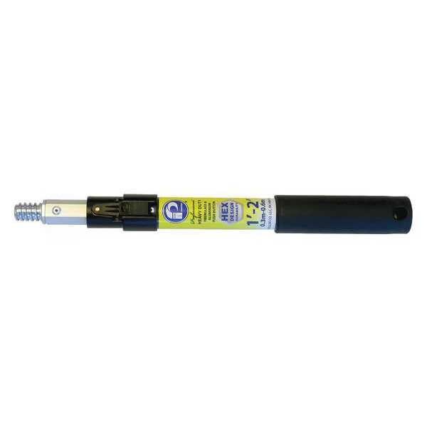 Lock Extensn Pole, SS Hex, 1 ft.-2 ft., PK6