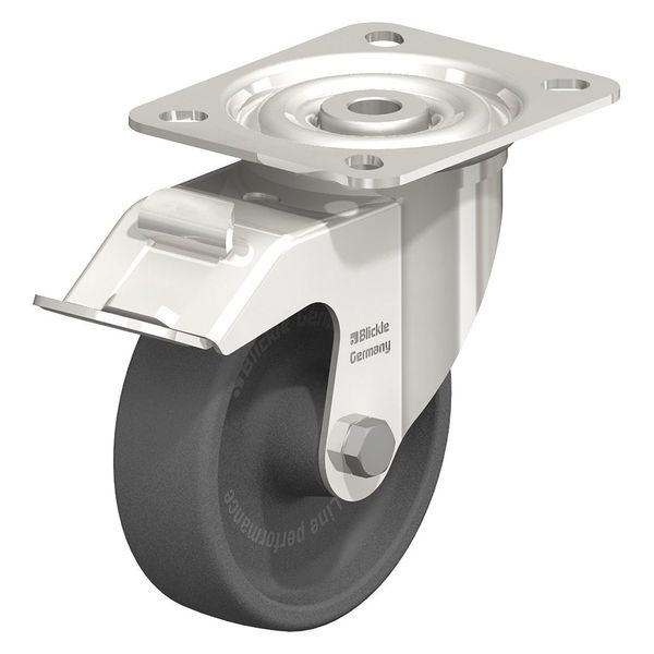 Swivel Plate Caster, Glass Nylon, 4