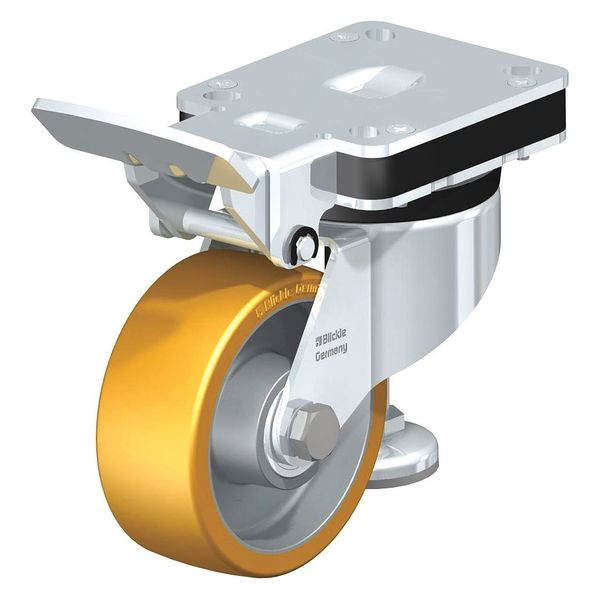 Swivel Plate Caster, PU, 4