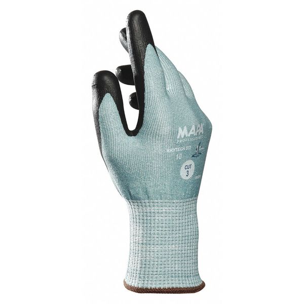 Cut Resistant Coated Gloves, A2 Cut Level, Polymer, 9, 96PK