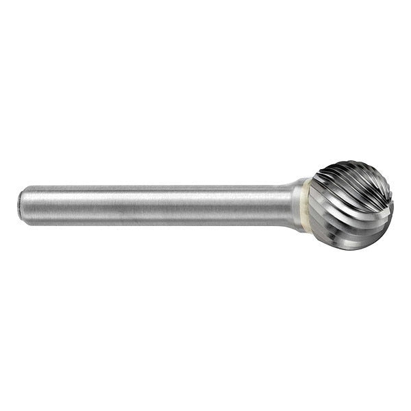 Carbide Bur, Ball, 1/8in, Length Cut 3/32in