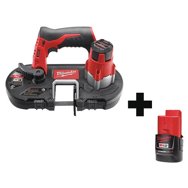 Portable Band Saw, 12V DC, 27 in Blade Length