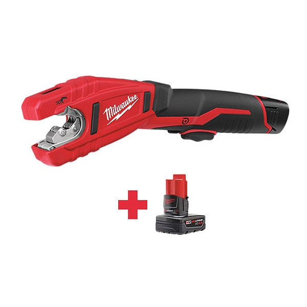 Cordless Tube Cutter Kit, 2 Batteries