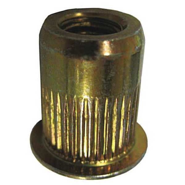 Threaded Insert, Steel, .130-.225, PK100