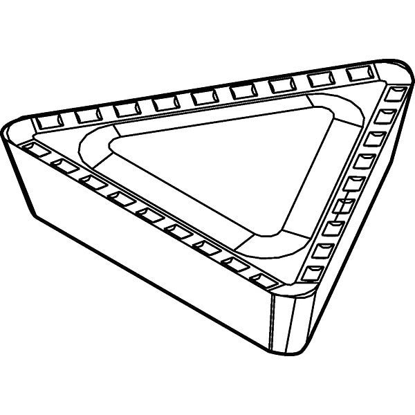 Triangle Milling Insert, 1603, Carbide