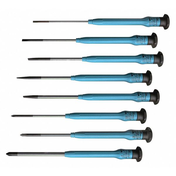 Screwdriver Set, Slotted/Phillips Combo Set ESD, 8 pcs