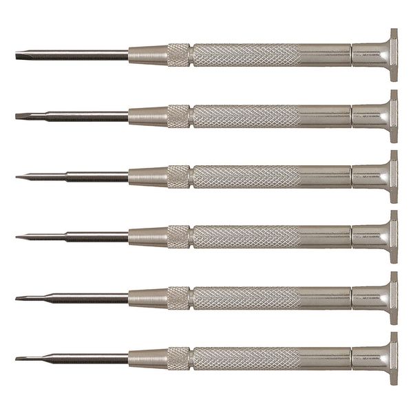 Precision Screwdriver Set, Slotted, 6 pcs.