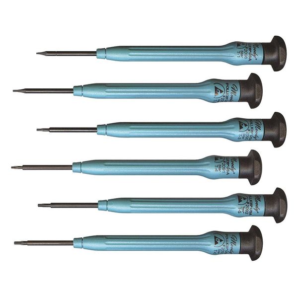 Fixed ESD Star Driver Set, 6 Pc, SAE or Metric: Torx