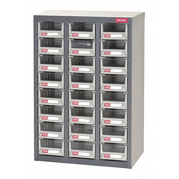 Parts Cabinet, Steel, 24 Bin