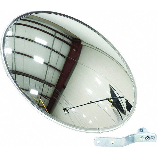 Industrial Round Acrylic Mirror, 18
