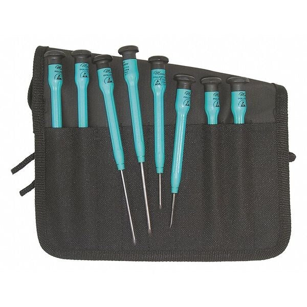 Screwdriver Set, Slotted/Phillips Combo Set ESD, 8 pcs