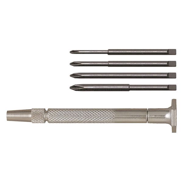 Steel Handle Phillips Driver Set, 5 Pc