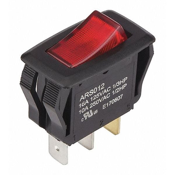 Lighted Rocker Maintained Spst On-Off