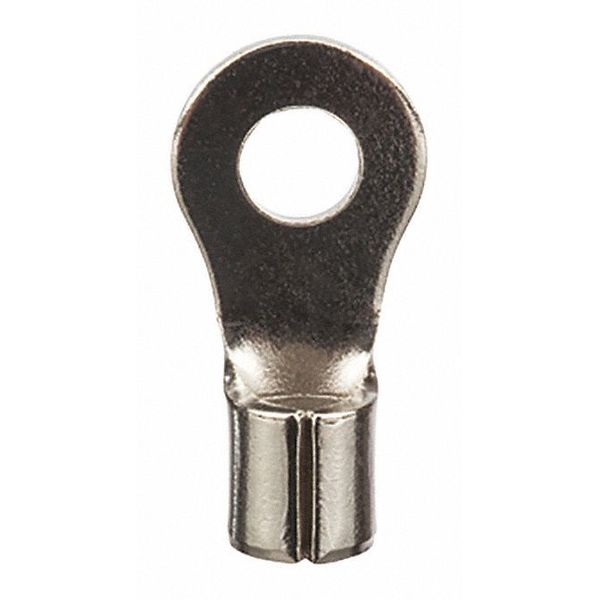 16-14 AWG Non-Insulated Ring Terminal #10 Stud, Seam: Butted