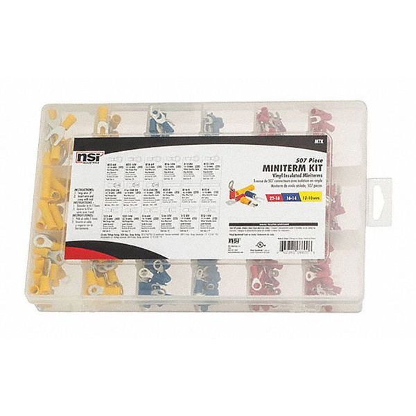 22-10 AWG Vinyl Wire Termination Kit 493 Piece