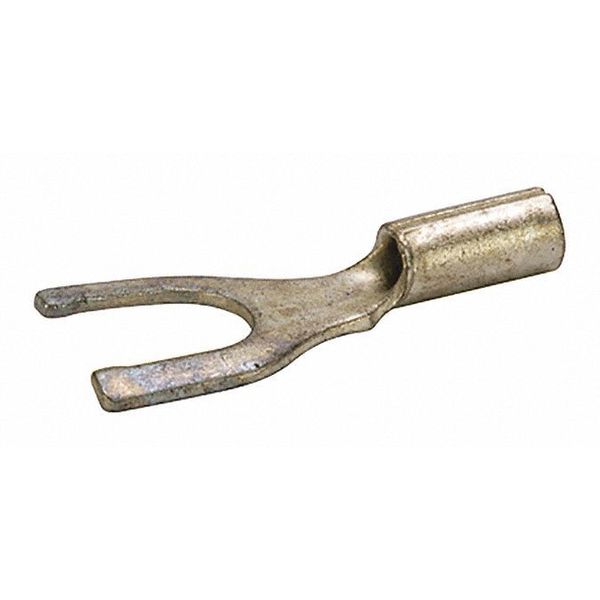 22-18 AWG Non-Insulated Spade Terminal #10 Stud, Max. Voltage: 600V