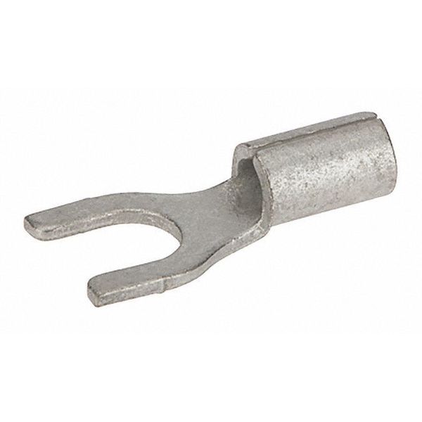 16-14 AWG Non-Insulated Spade Terminal #8 Stud, Insulation Color: Bare
