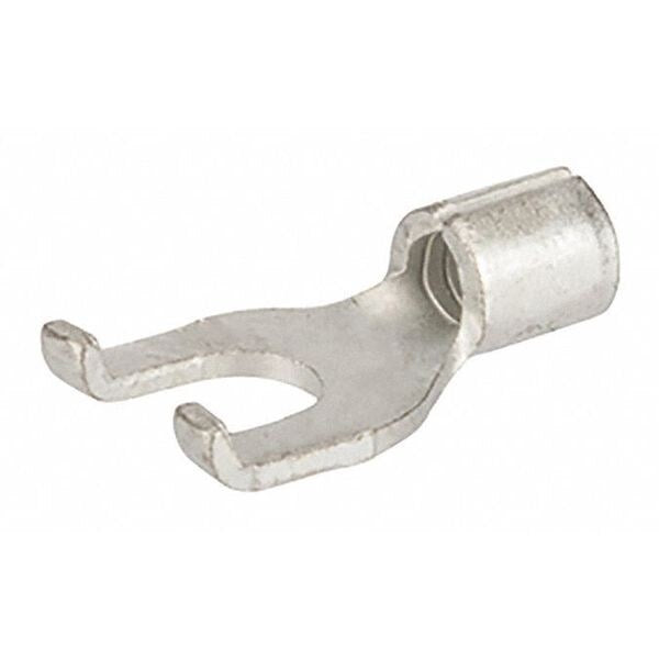 16-14 AWG Non-Insulated Flanged Spade Terminal #6 Stud