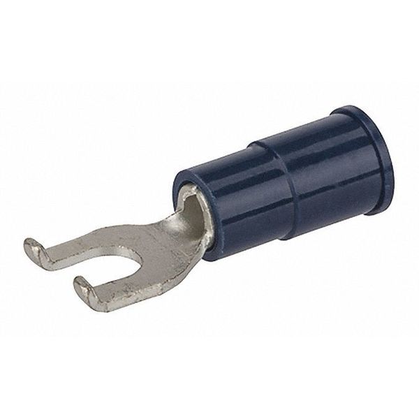 16-14 AWG Vinyl Flanged Spade Terminal #6 Stud
