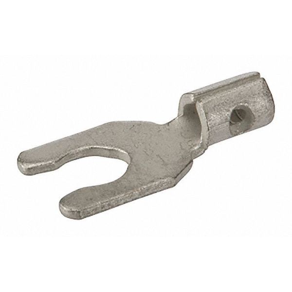 22-18 AWG Non-Insulated Locking Spade Terminal #6 Stud