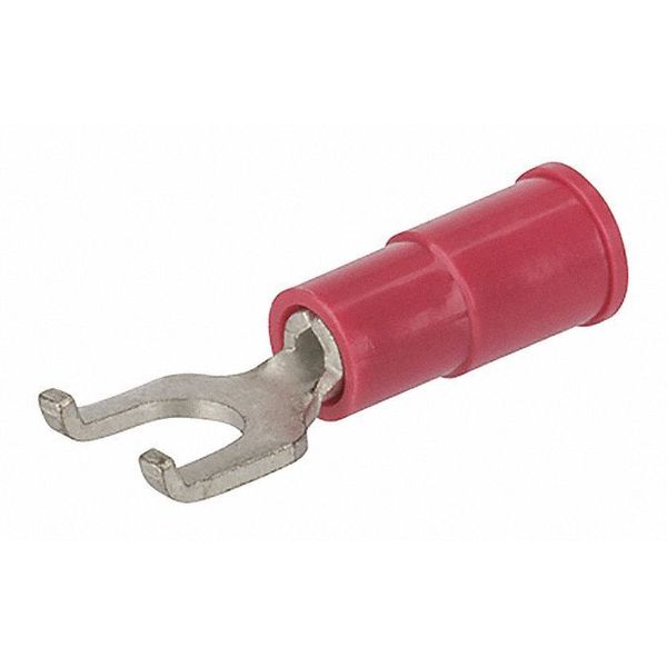 22-18 AWG Vinyl Flanged Spade Terminal #8 Stud