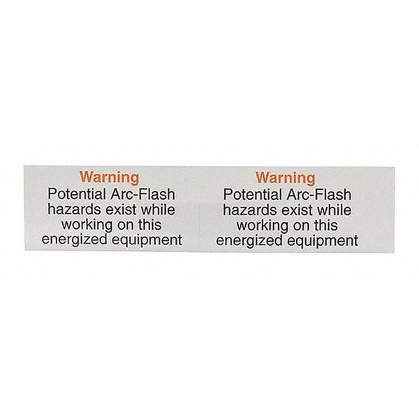 Warning, Potential Arc Flash Self Stick