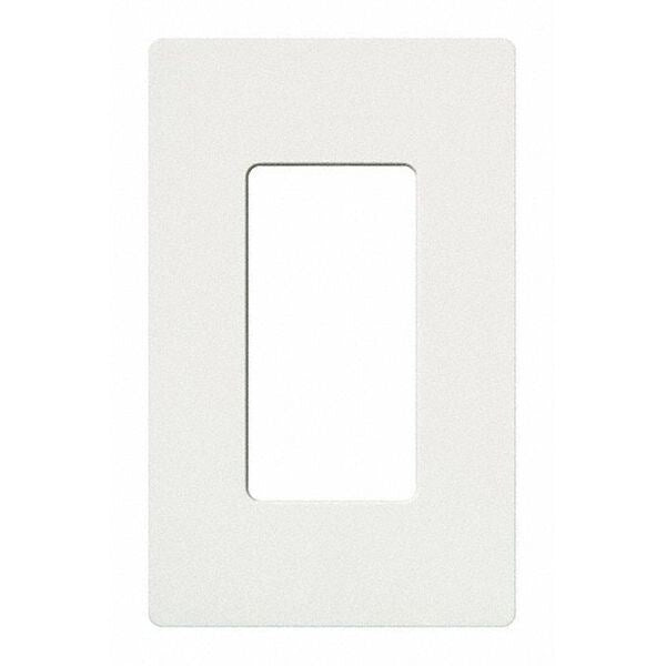 Designer Wall Plates, Number of Gangs: 1 Plastic, Gloss Finish, White