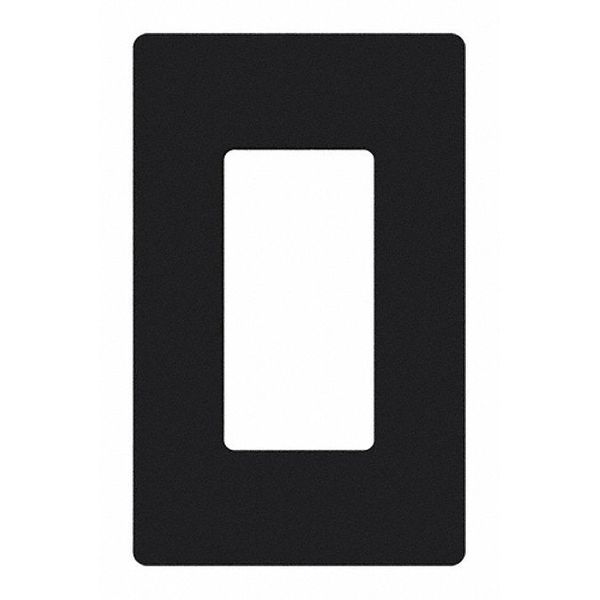 Designer Wall Plates, Number of Gangs: 1 Gloss Finish, Black