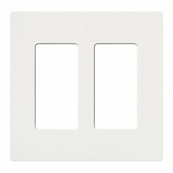 Designer Wall Plates, Number of Gangs: 2 Satin Finish, Snow